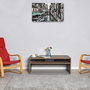 Hanah Home Shp-645-Oo-1 Mesa de Centro Oslo y Nogal 110x42x65 cm